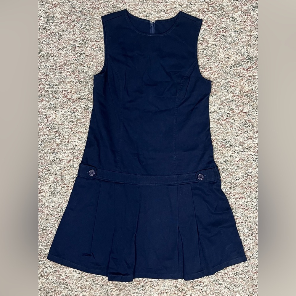 Girl’s J-KHAKI Navy Blue Uniform Dress/Jumper Size XL
